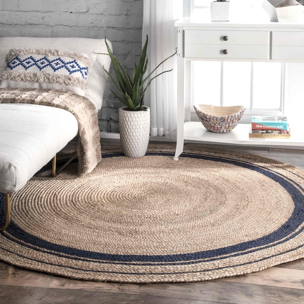 Nuloom Rikki Coastal Braided Jute Area Rug 4ft TADR04B-R404 - main